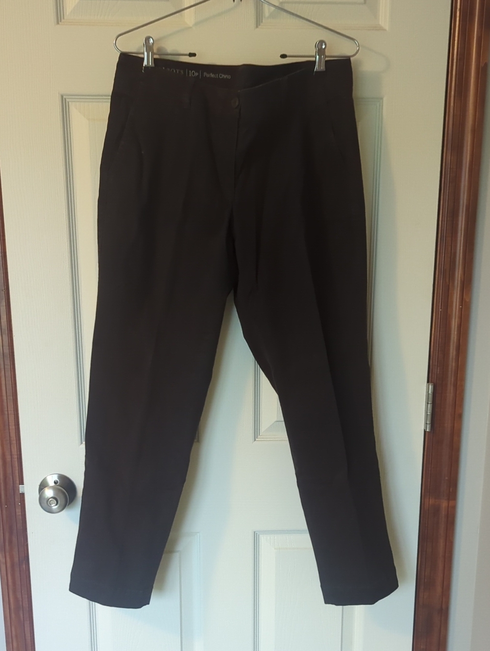 Talbots Classic Black Straight-Leg Pants